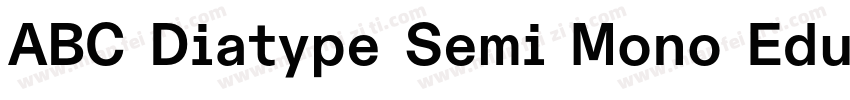 ABC Diatype Semi Mono EduRegular字体转换